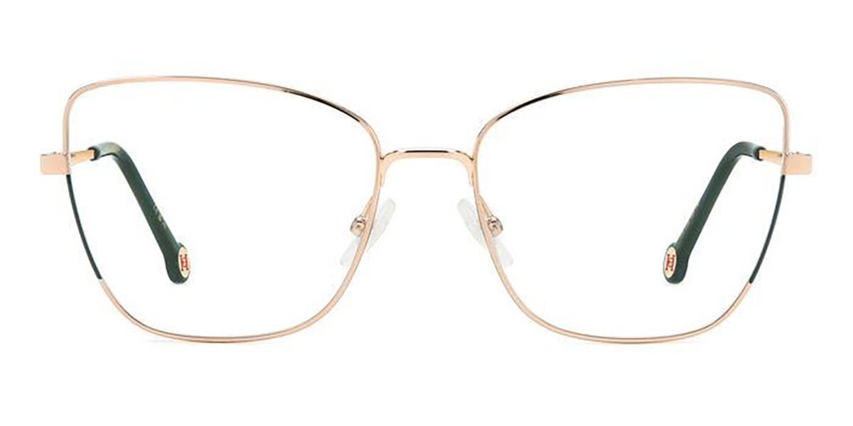 Carolina Herrera HER 0209 PEF Cat Eye Gold Green Eyeglasses ...
