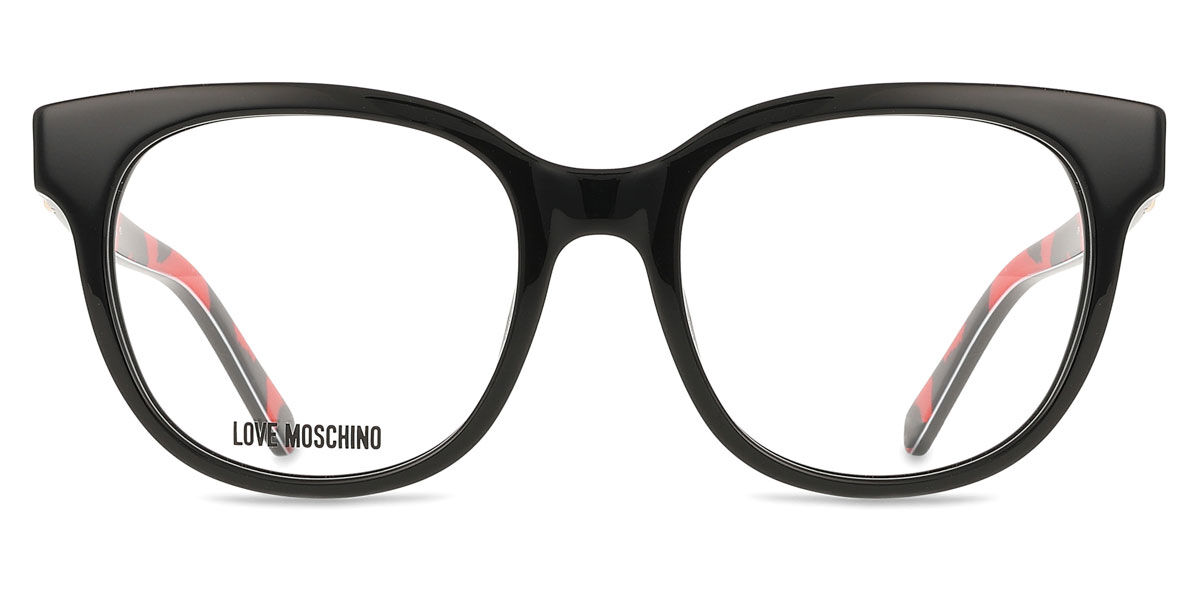 Moschino Love EYEGLASSES MOL599-UYY-51 New with case Love Moschino MOL599 - UYY Black Pattern Red | Eyeglasses Woman main image 2