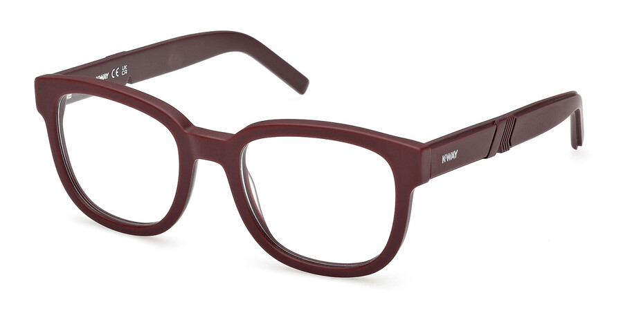 K-Way KW5007 070 Square Matte Burgundy Eyeglasses | SmartBuyGlasses ZA